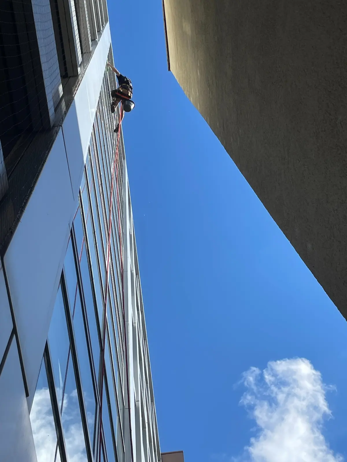 Industriekletterer bei der Arbeit